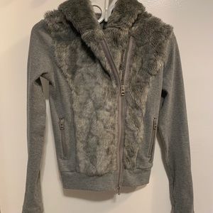 Armani Exchange Faux Fur Jacket